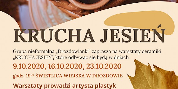 Krucha jesień - piąta inicjatywa kulturalna "Klamry kultury"