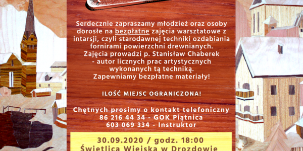 Warsztatów z intarsji ciąg dalszy