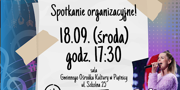 Zajęcia wokalne - spotkanie organizacyjne