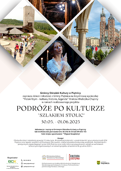 Zaproszenie na wycieczkę: Kraków – Wieliczka - Chęciny